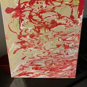 Modern wall Art hand poured